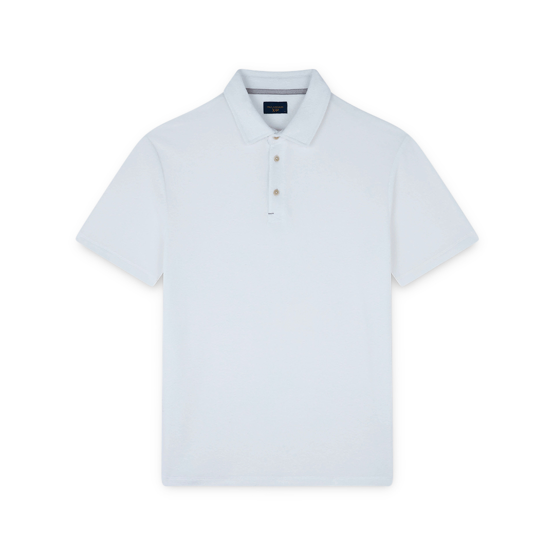 Paul & Shark Polo X-soft Toweling In Bianco