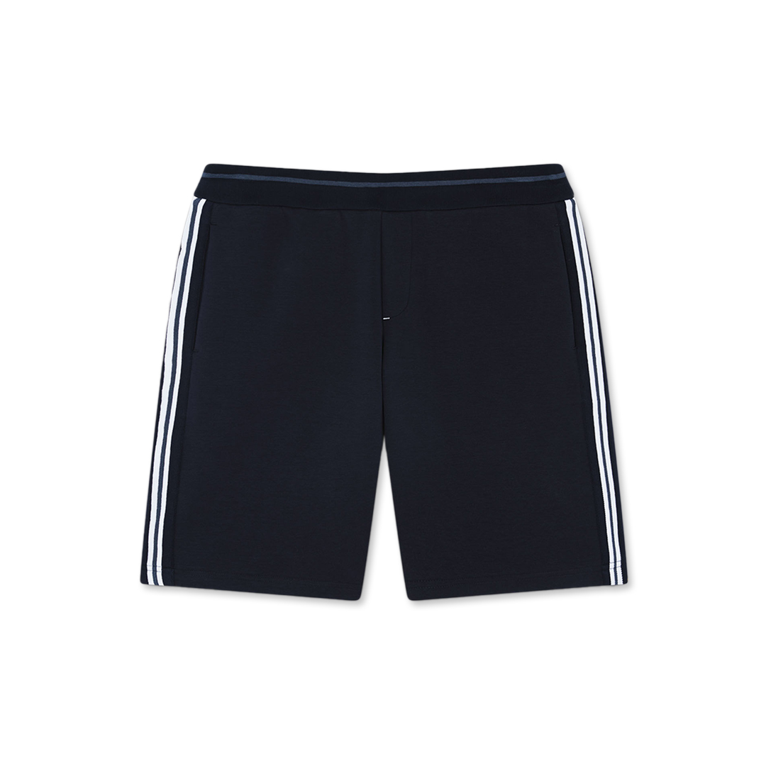 Paul & Shark Bermuda Sportivo X-soft Fleece Con Dettagli A Righe In Blu