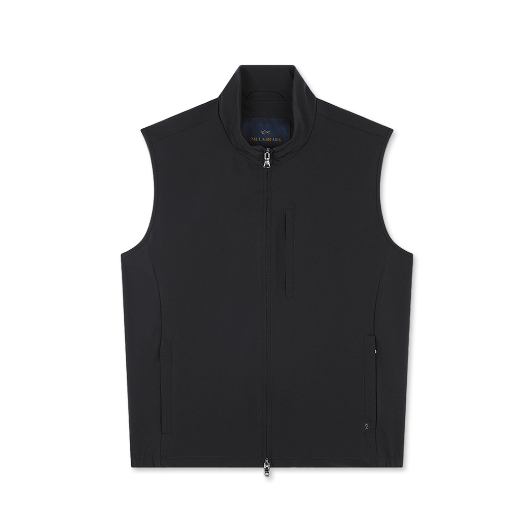 Paul & Shark Gilet Dynamic Stretch In Nero