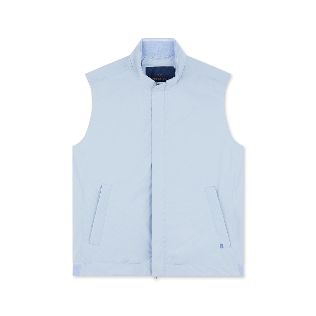 Paul & Shark Gilet Typhoon® Pertex® In Azzurro Chiaro