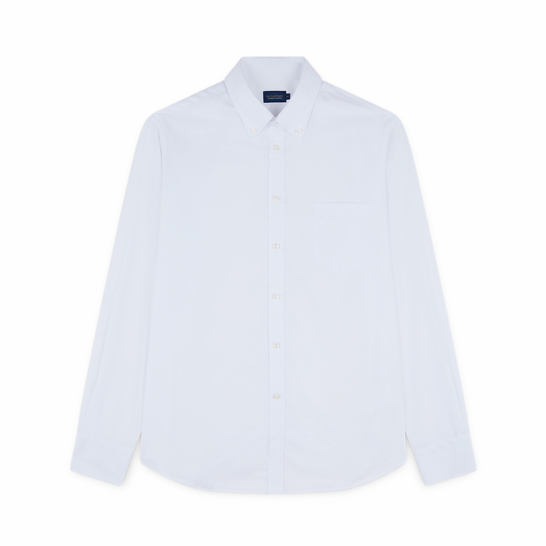 Paul & Shark Camicia In Cotone Summer Oxford In Bianco