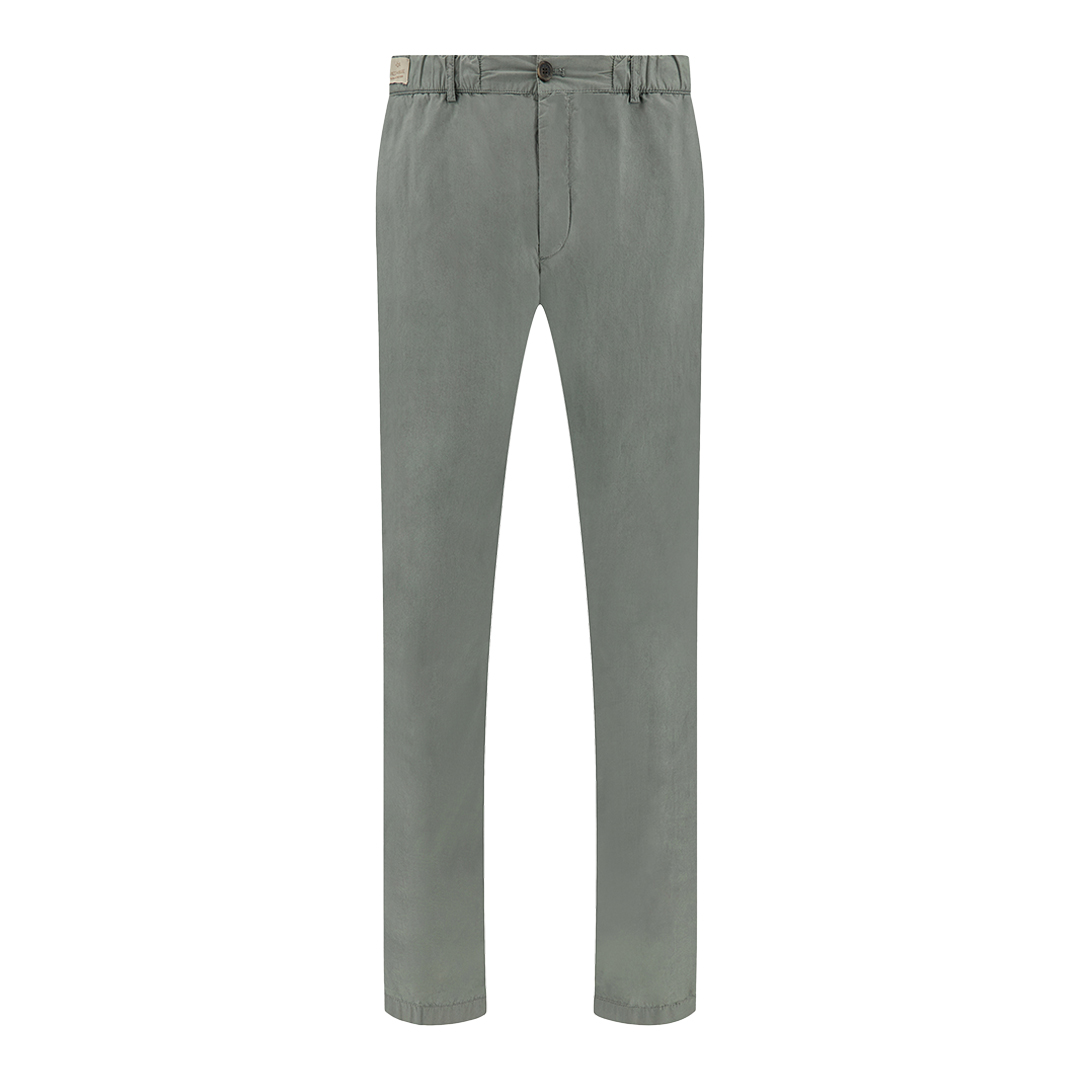 Paul & Shark Men's Agave Green Chino Pants In Ultralight Poplin Cotton, Man, Size: 58