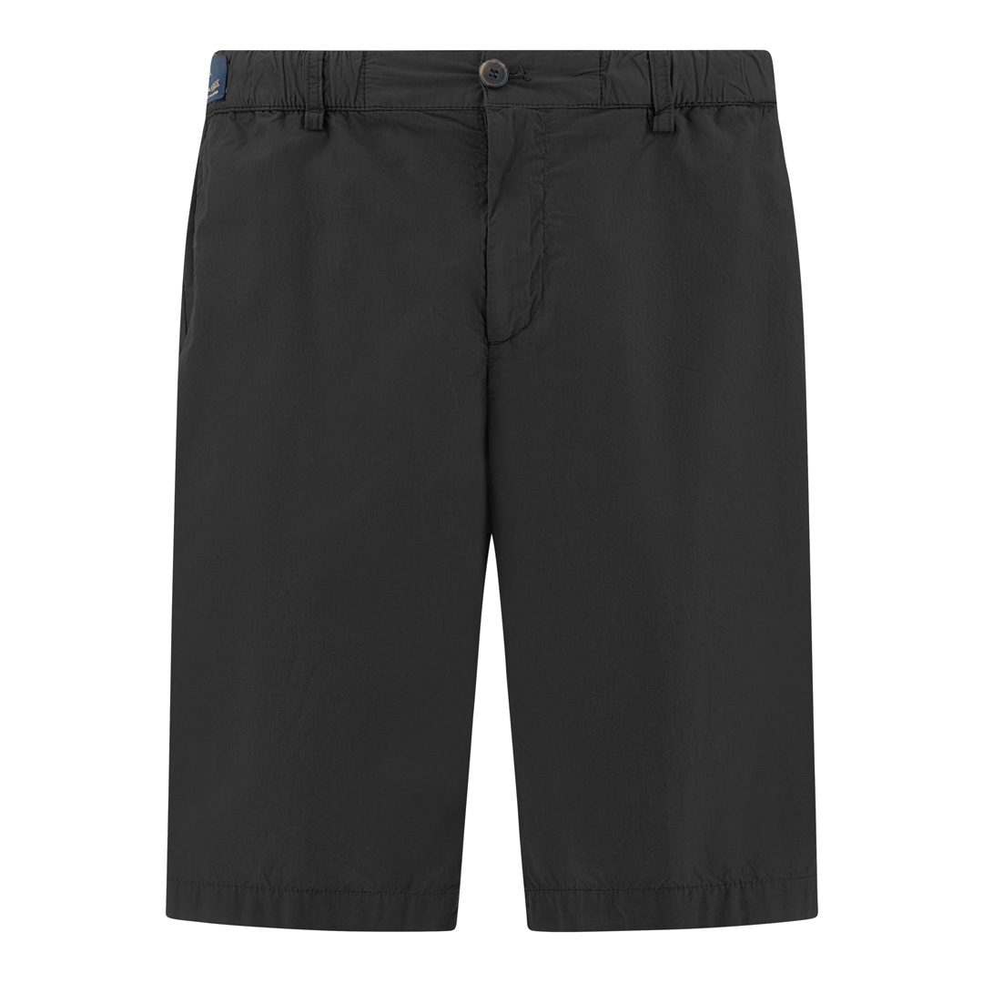 Paul & Shark Men's Black Ultralight Poplin Cotton Bermuda With Drawstring, Man, Size: 46