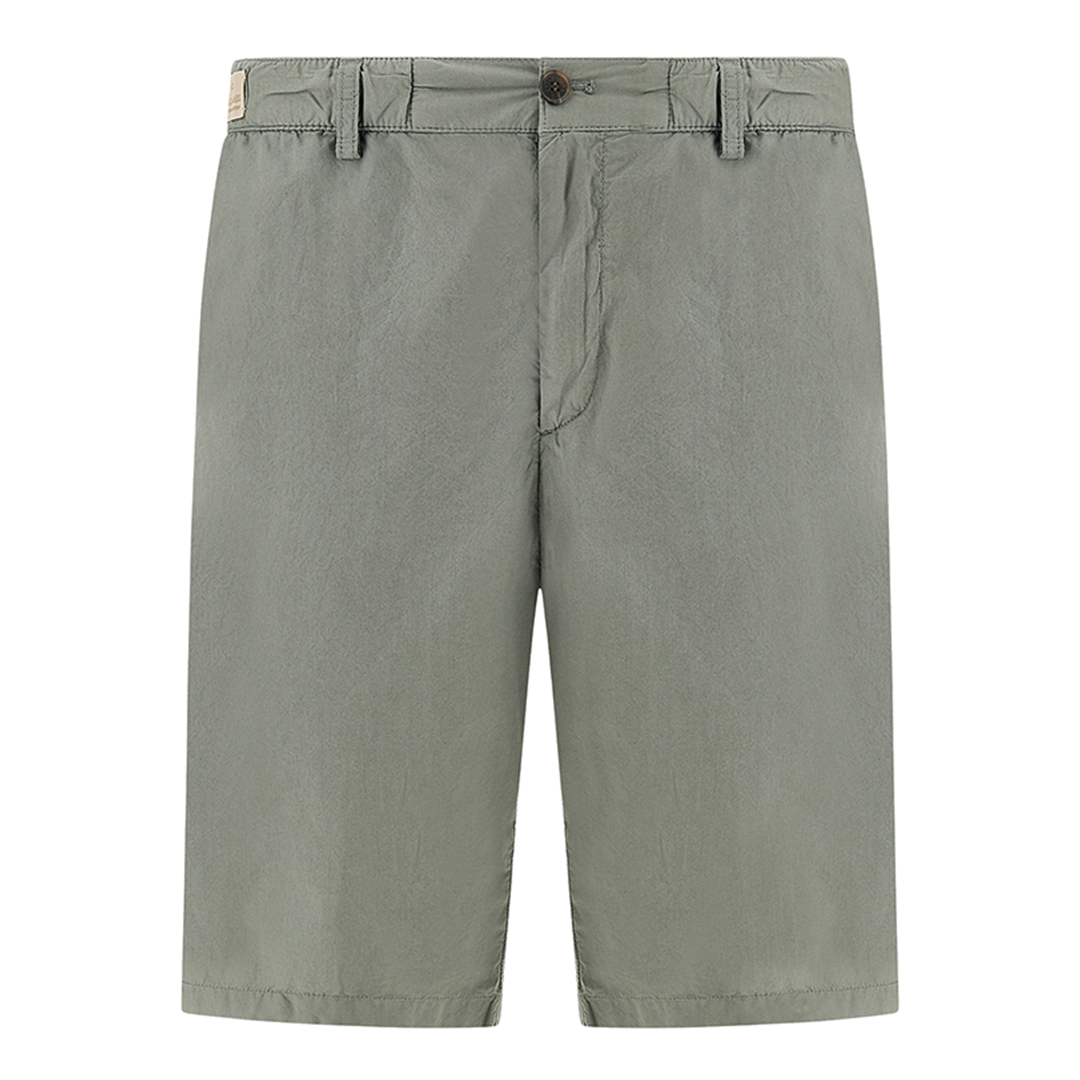Paul & Shark Men's Agave Green Ultralight Poplin Cotton Bermuda With Drawstring, Man, Size: 50