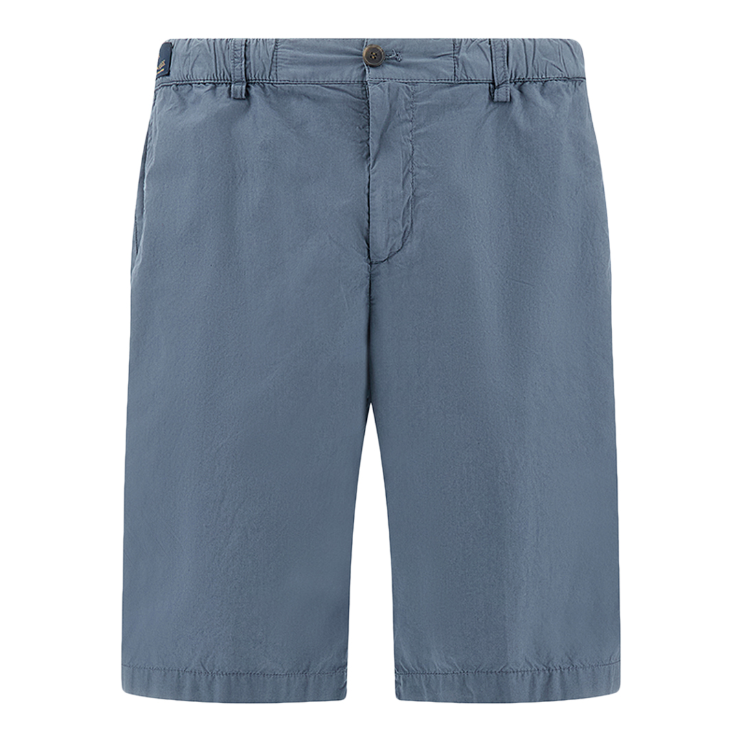 Paul & Shark Men's Vintage Indigo Ultralight Poplin Cotton Bermuda With Drawstring, Man, Size: 54