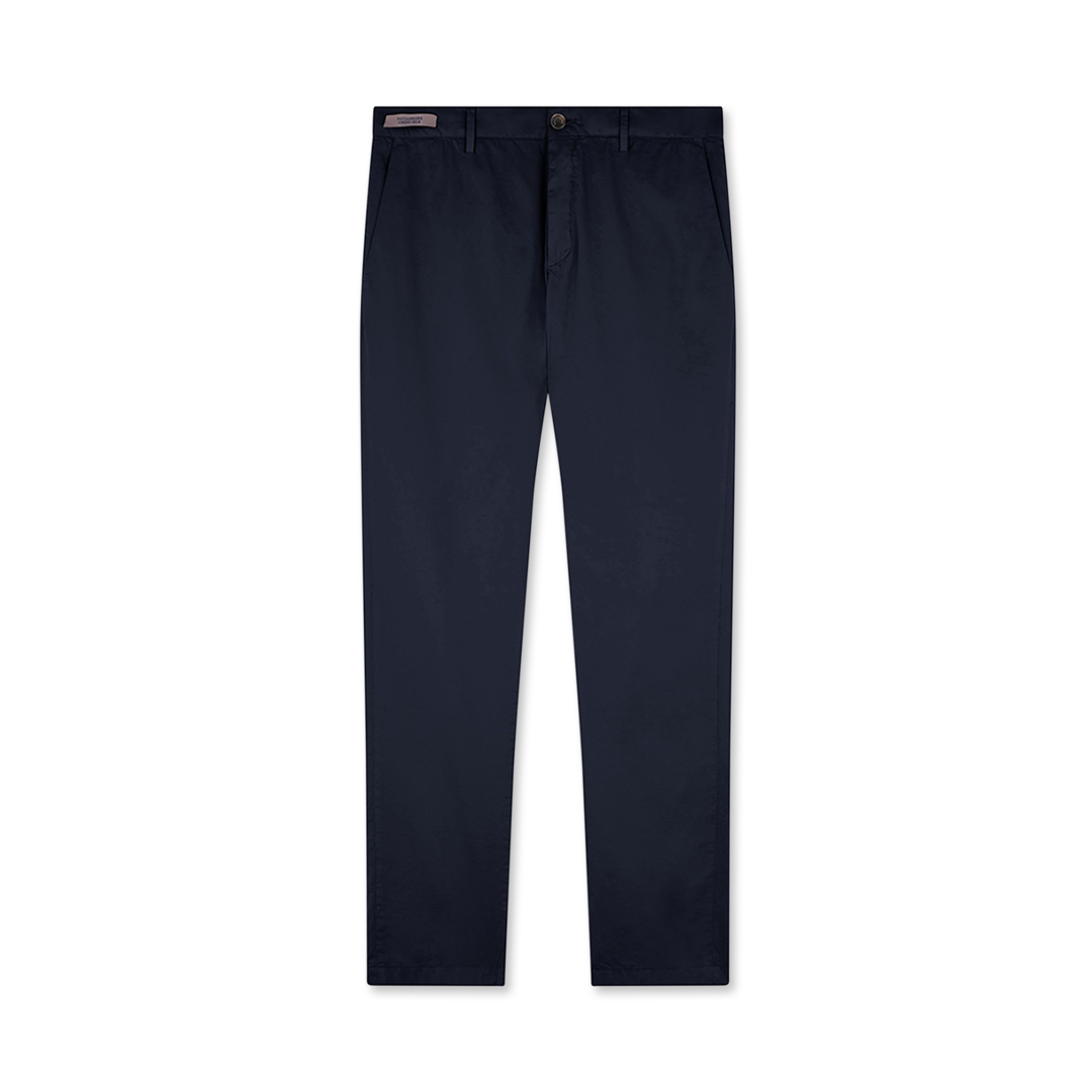 Paul & Shark Pantalone In Seta E Cotone Stretch Chino Silk In Blu