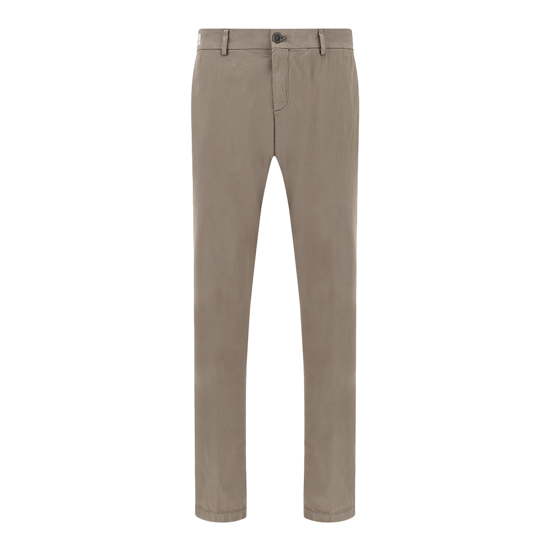 Paul & Shark Men's Taupe Silk And Stretch Cotton Chino Pants, Man, Size: 54