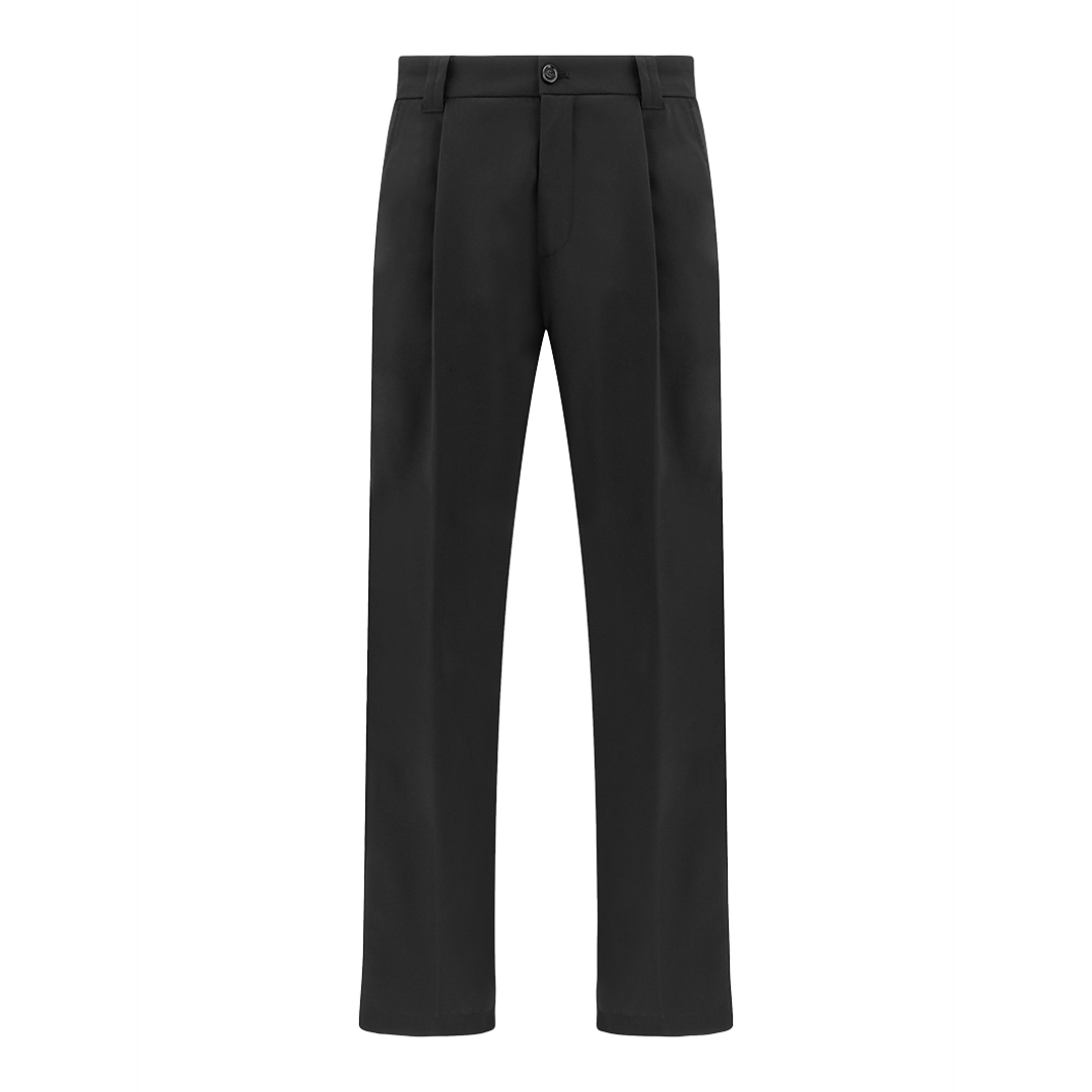 Pantalone Como in tech wool, Uomo, NERO, Taglia: 52