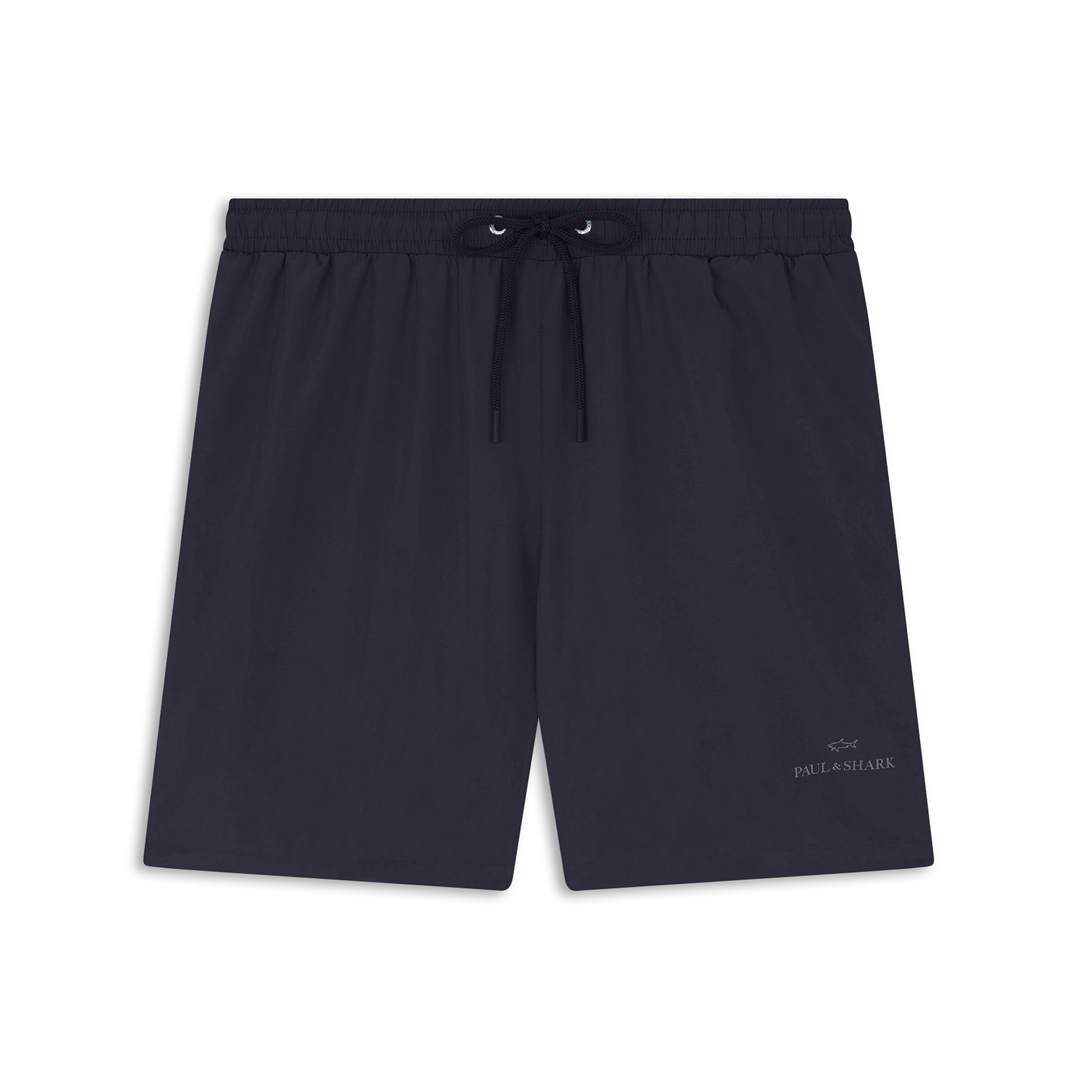 Paul & Shark Costume Da Bagno Con Stampa Logo Reflective In Blu