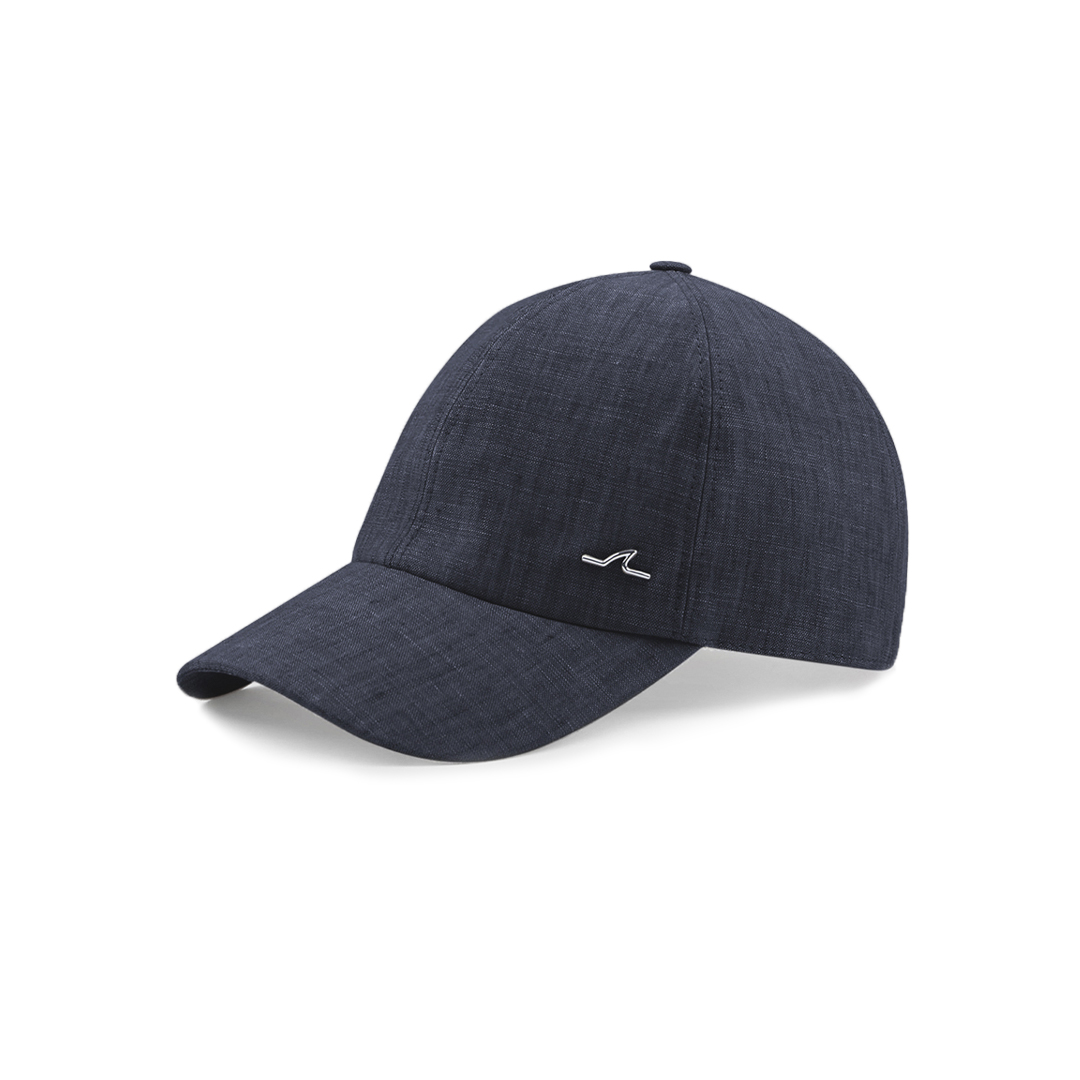 Paul & Shark Cappello Da Baseball In Lino In Blu Di Prussia