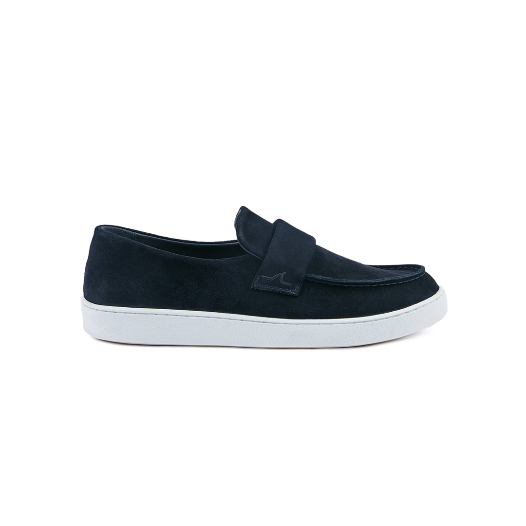 Paul & Shark Mocassino In Suede In Blu