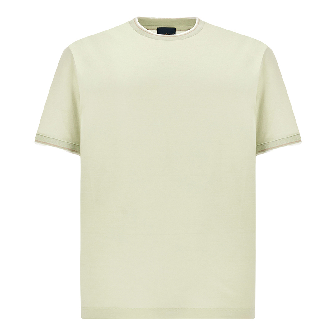 Paul & Shark Men's Meadow Mist Double Mercerised Cotton Jersey T-Shirt, Man, Size: 3XL