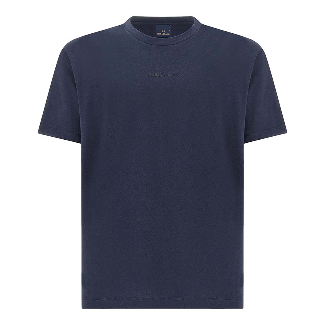 Paul & Shark Men's Dama Blue Lightweight Cotton Jersey T-Shirt With Print, Man, Size: Xxl