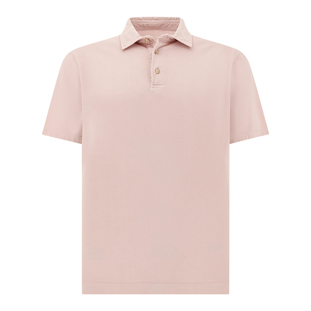 Polo in cotone Suvin tinto capo, Uomo, ROSA ANTICO, Taglia: L