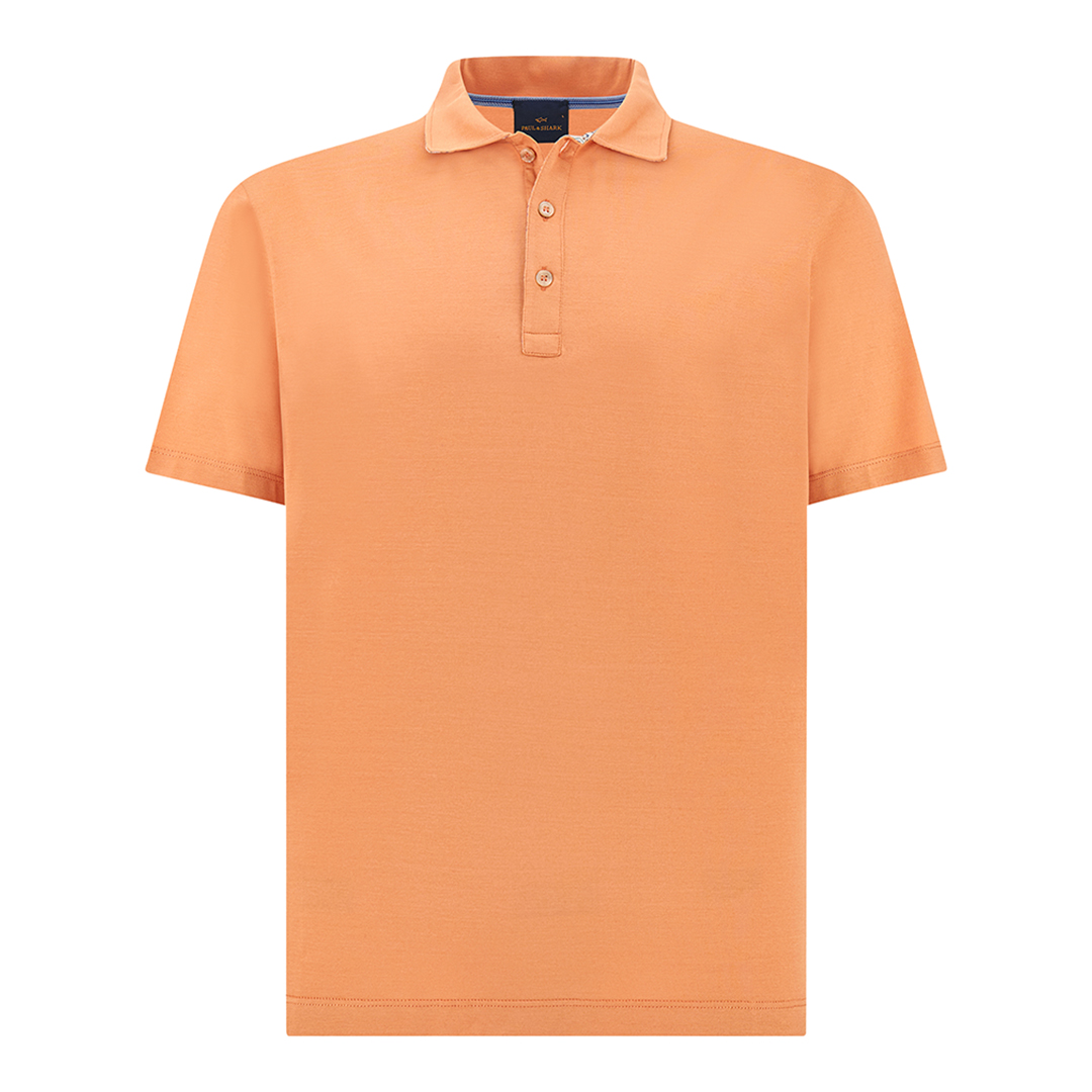 Paul & Shark Polo Shirt In Cotton Jersey With Linen Details