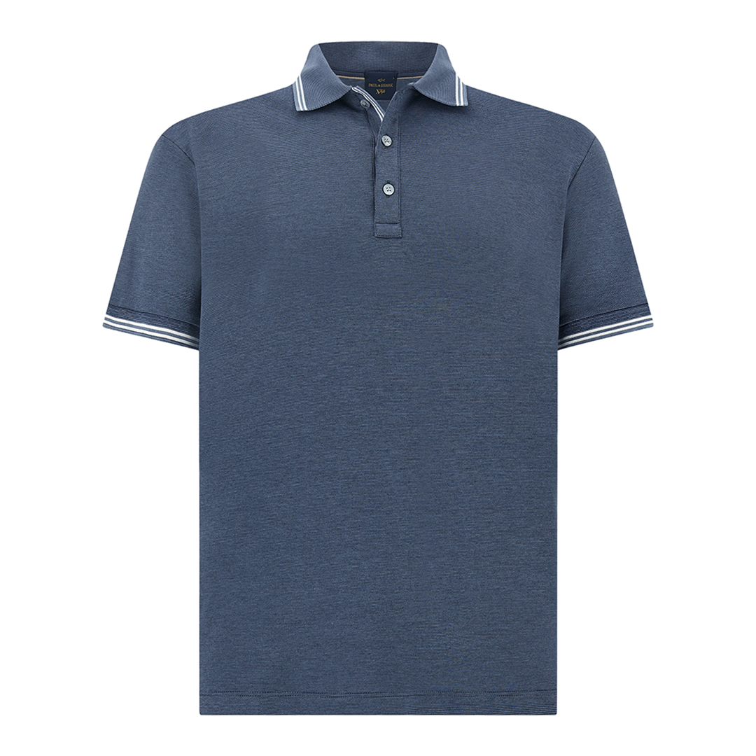 Paul & Shark X-soft Polo Shirt In Cotton Interlock In Blue