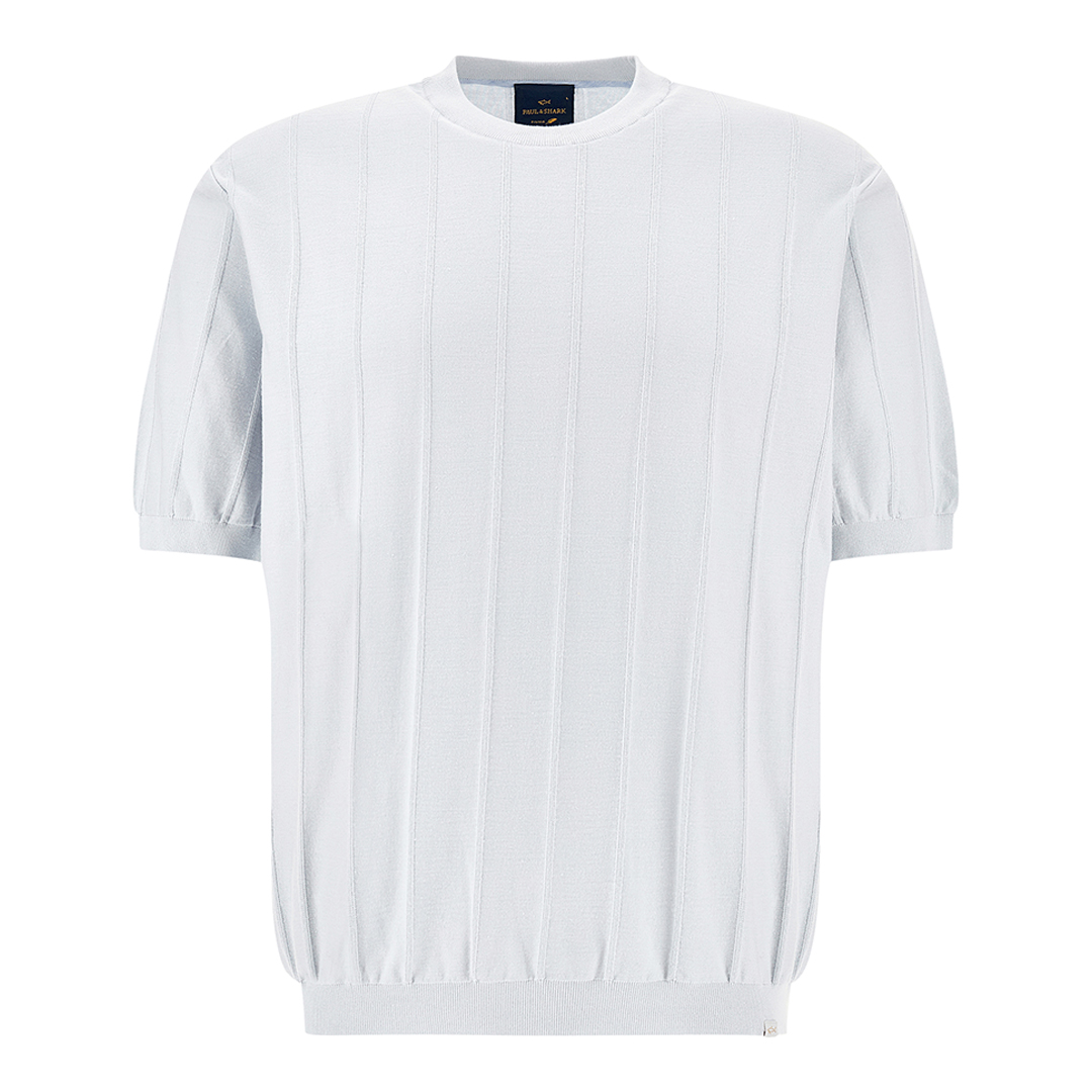 Paul & Shark Men's Skyride Crew‑Neck Sweater In Piuma Cotton With Linen Details, Man, Size: 3XL
