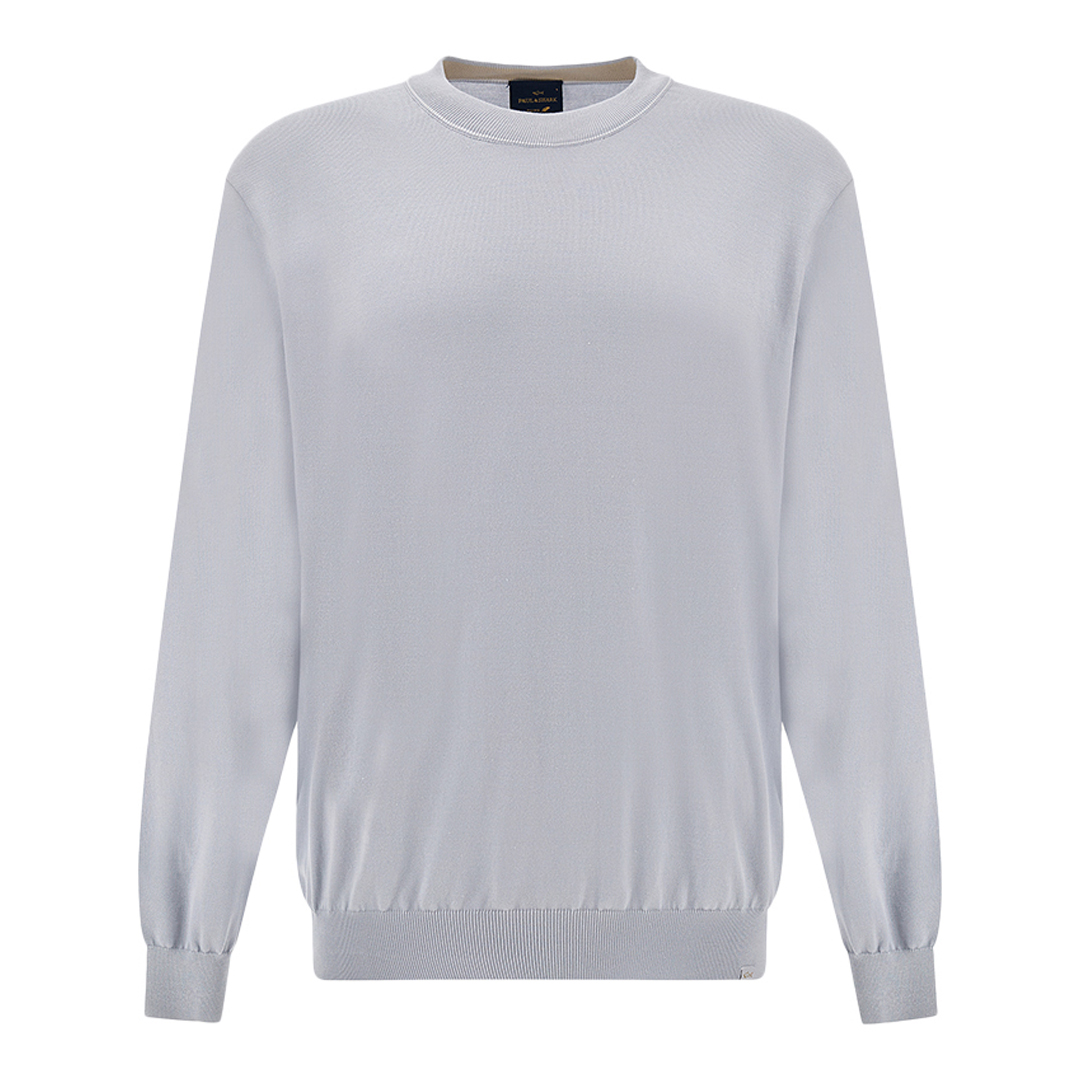 Paul & Shark Men's Skyride Crew‑Neck Sweater In Piuma Cotton, Man, Size: 3XL