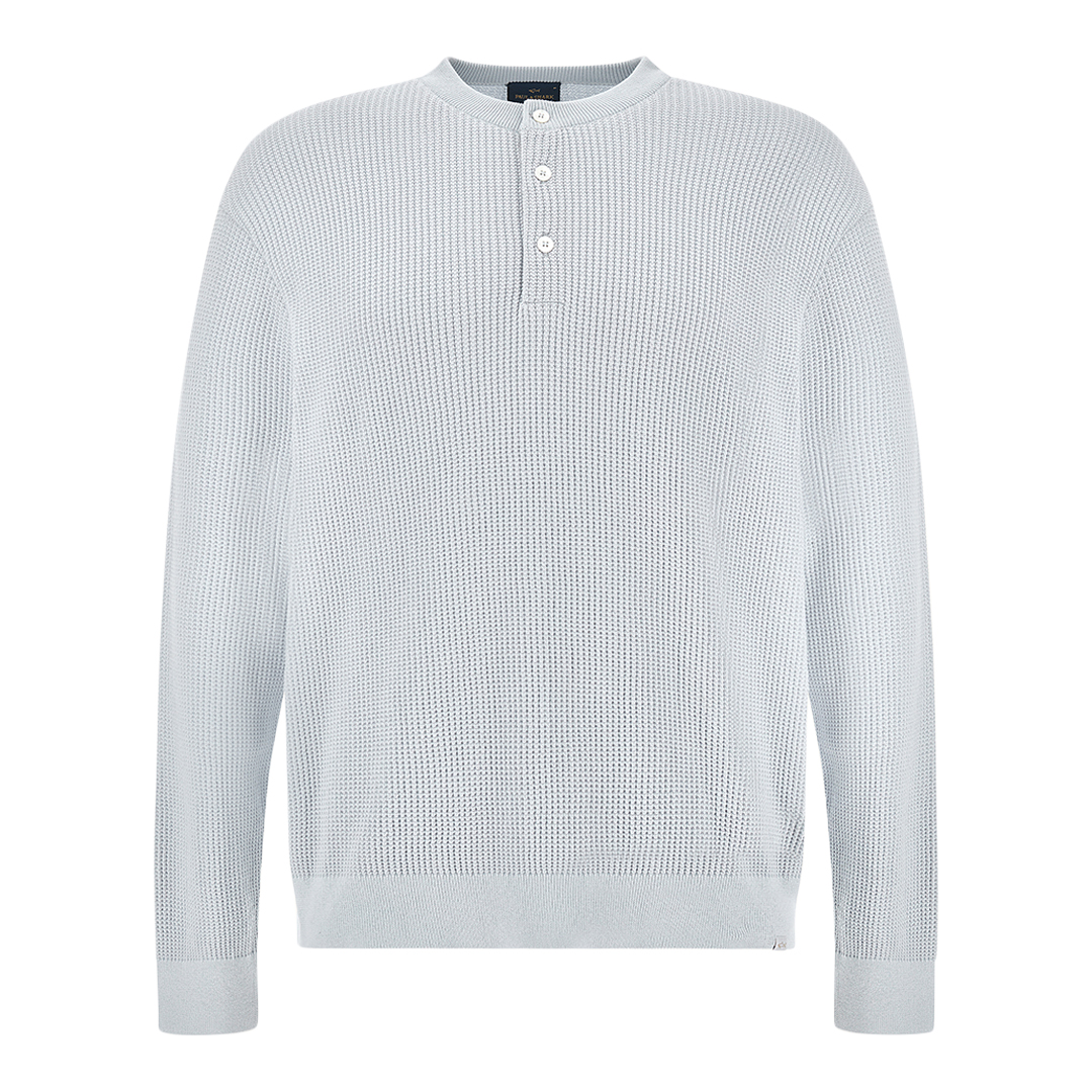 Paul & Shark Men's Skyride Crew‑Neck Sweater In Piuma Cotton And Microfiber, Man, Size: Xxl