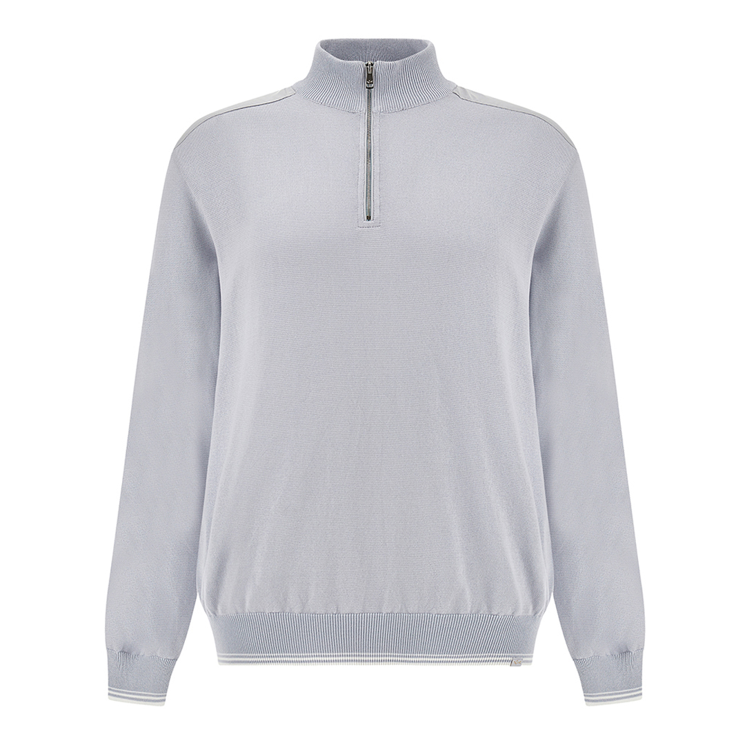 Paul & Shark Men's Skyride Half‑Zip Sweater In Piuma Cotton With Typhoon® Details, Man, Size: 5XL