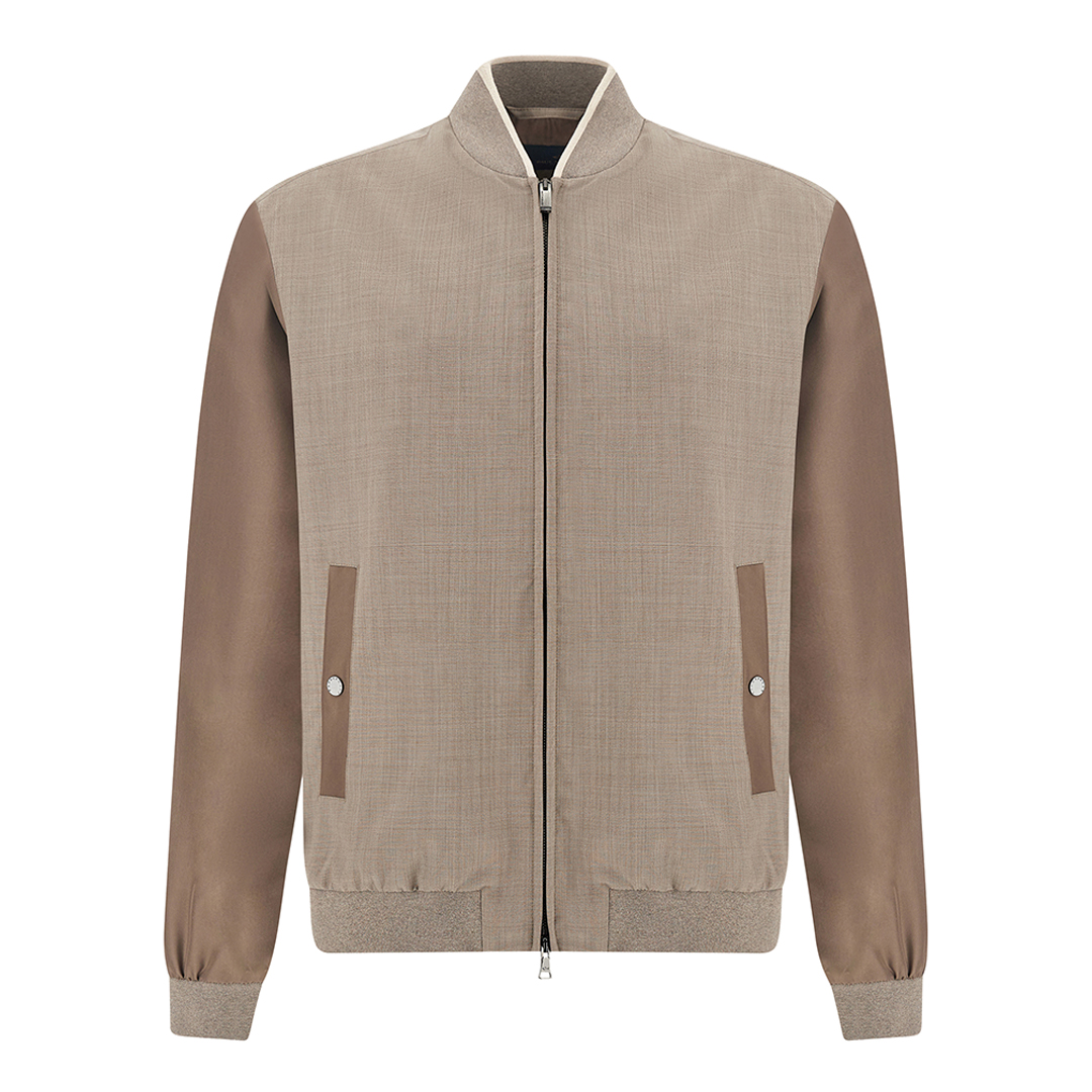 Paul & Shark Men's Sahara Hybrid Bomber In Wool And Silk, Man, Size: M
