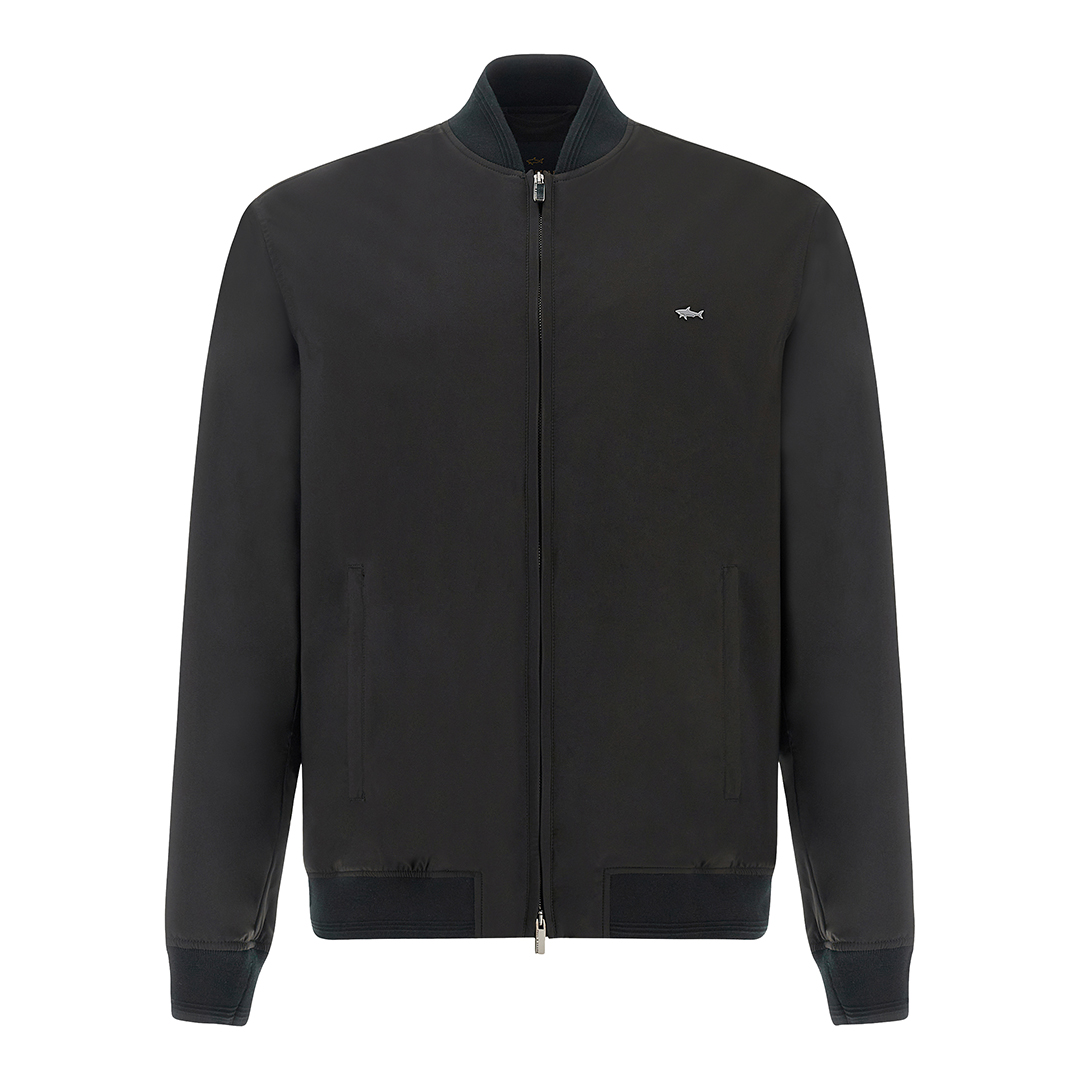 Paul & Shark Men's Black Typhoon® Platinum Bomber, Man, Size: Xl