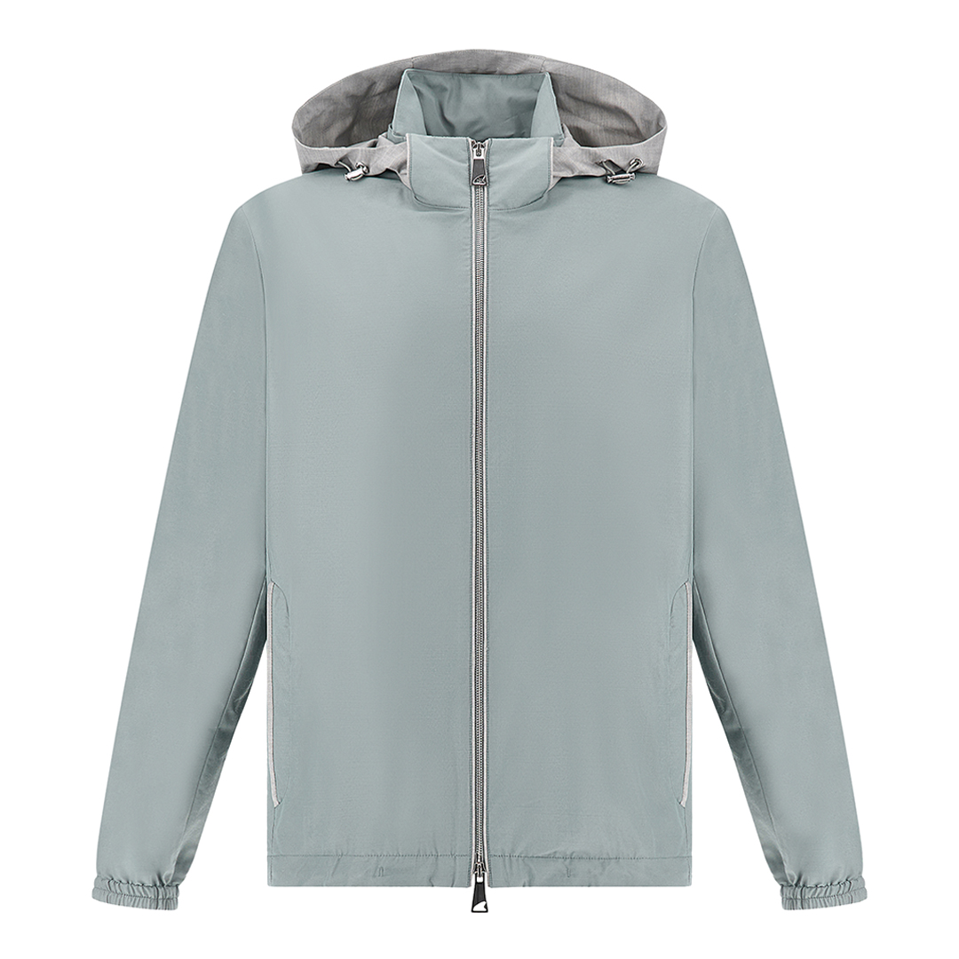 Paul & Shark Men's Sage Windbreaker In Nylon, Wool And Silk, Man, Size: Xl