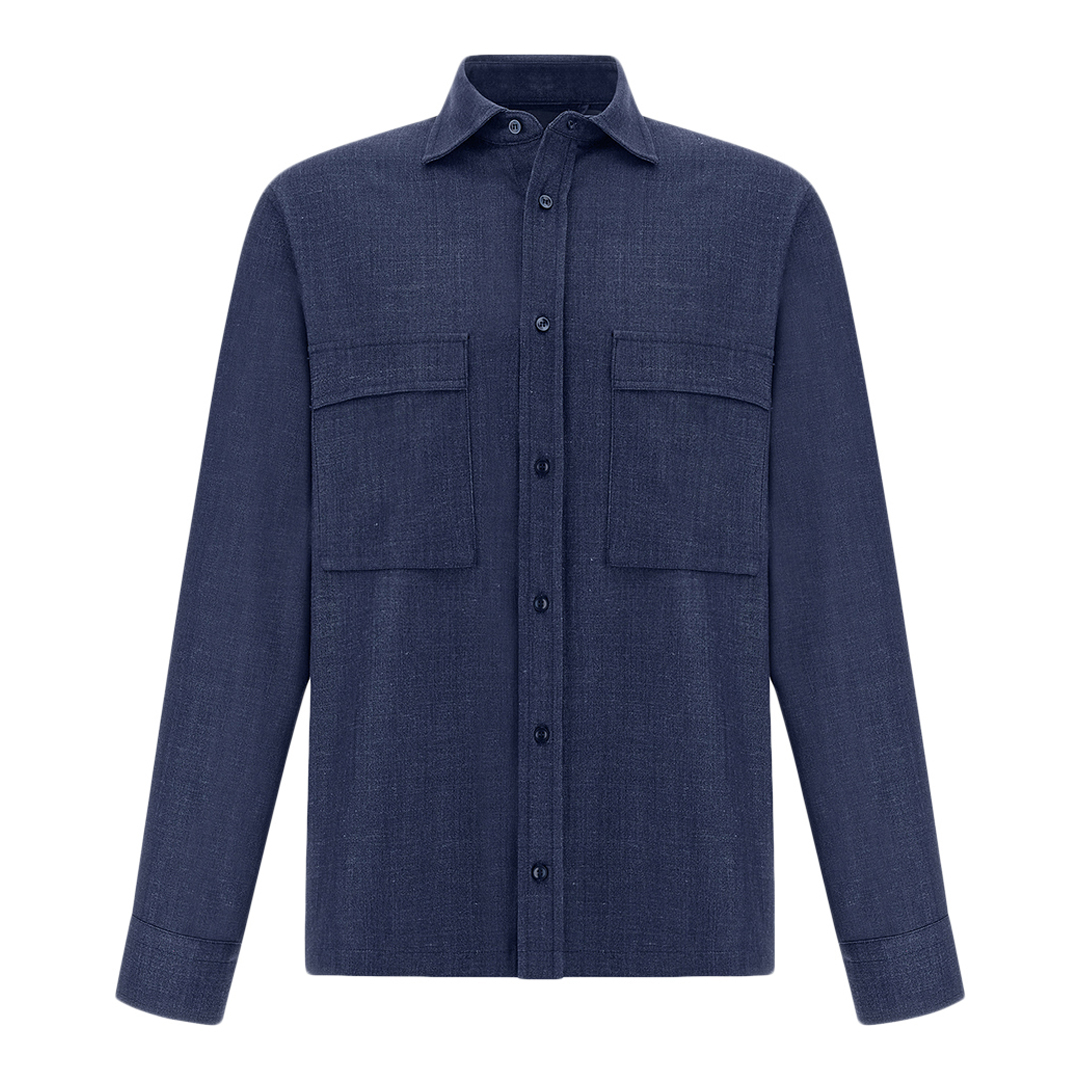 Paul & Shark Men's Dama Blue Overshirt In Jersely®, Man, Size: 3XL