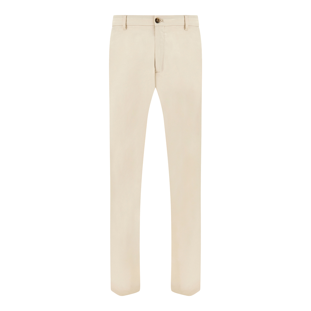 Paul & Shark Men's Butter Wide‑Leg Trousers In Stretch Cotton With Pleats, Man, Size: 54