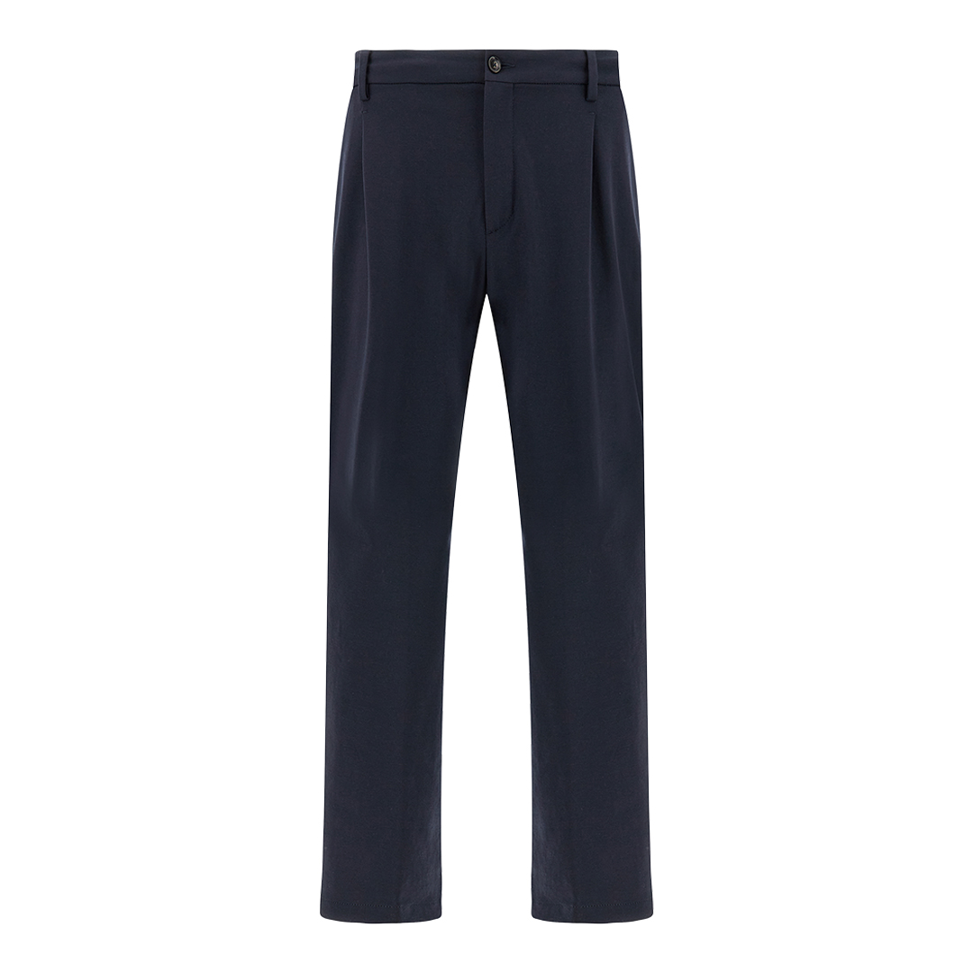 Paul & Shark Men's Blue Dynamic Chino Trousers With Pleats, Man, Size: 54
