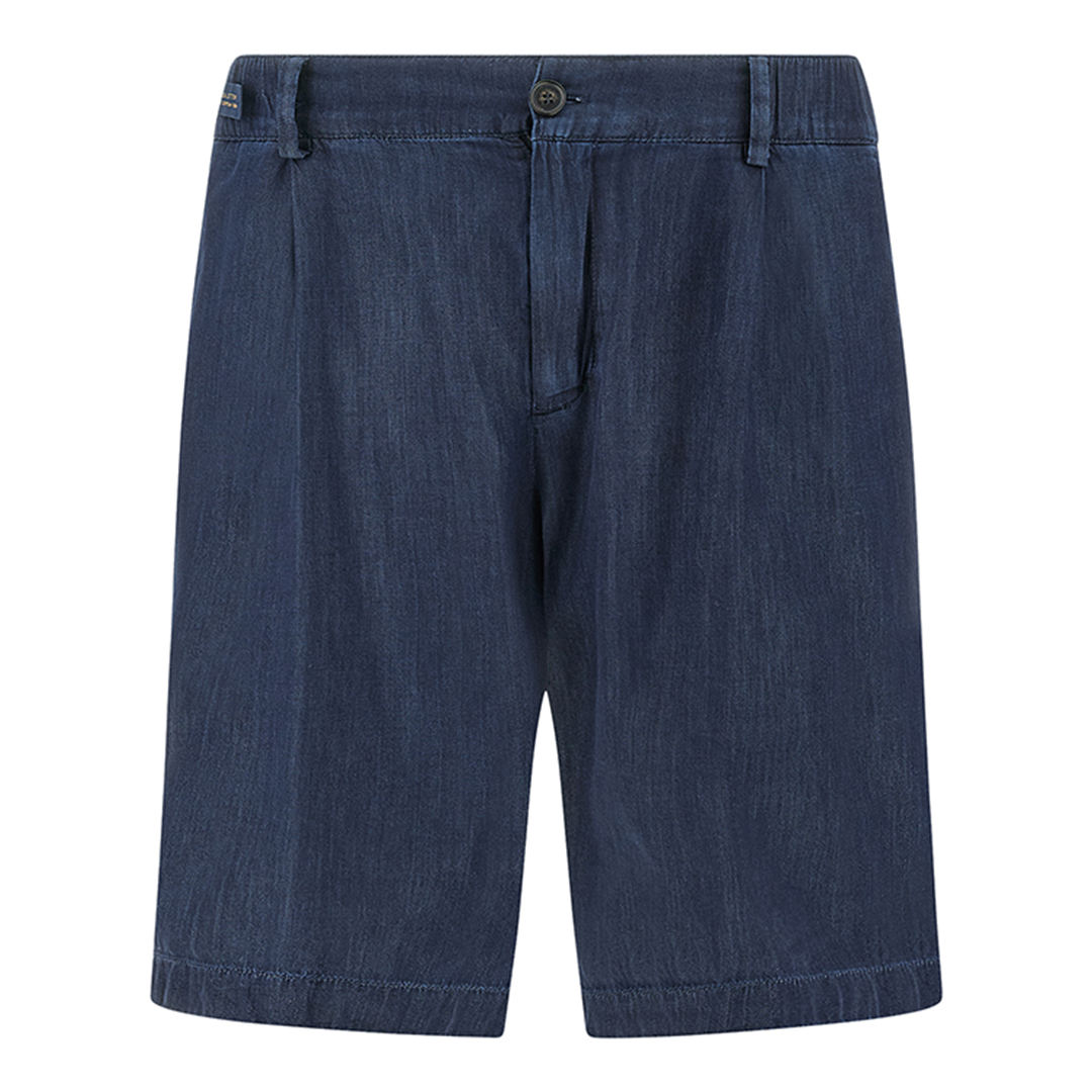 Paul & Shark Men's Dark Blue Jeans Bermuda Shorts In Lightweight Giza Cotton Denim, Man, Size: 56