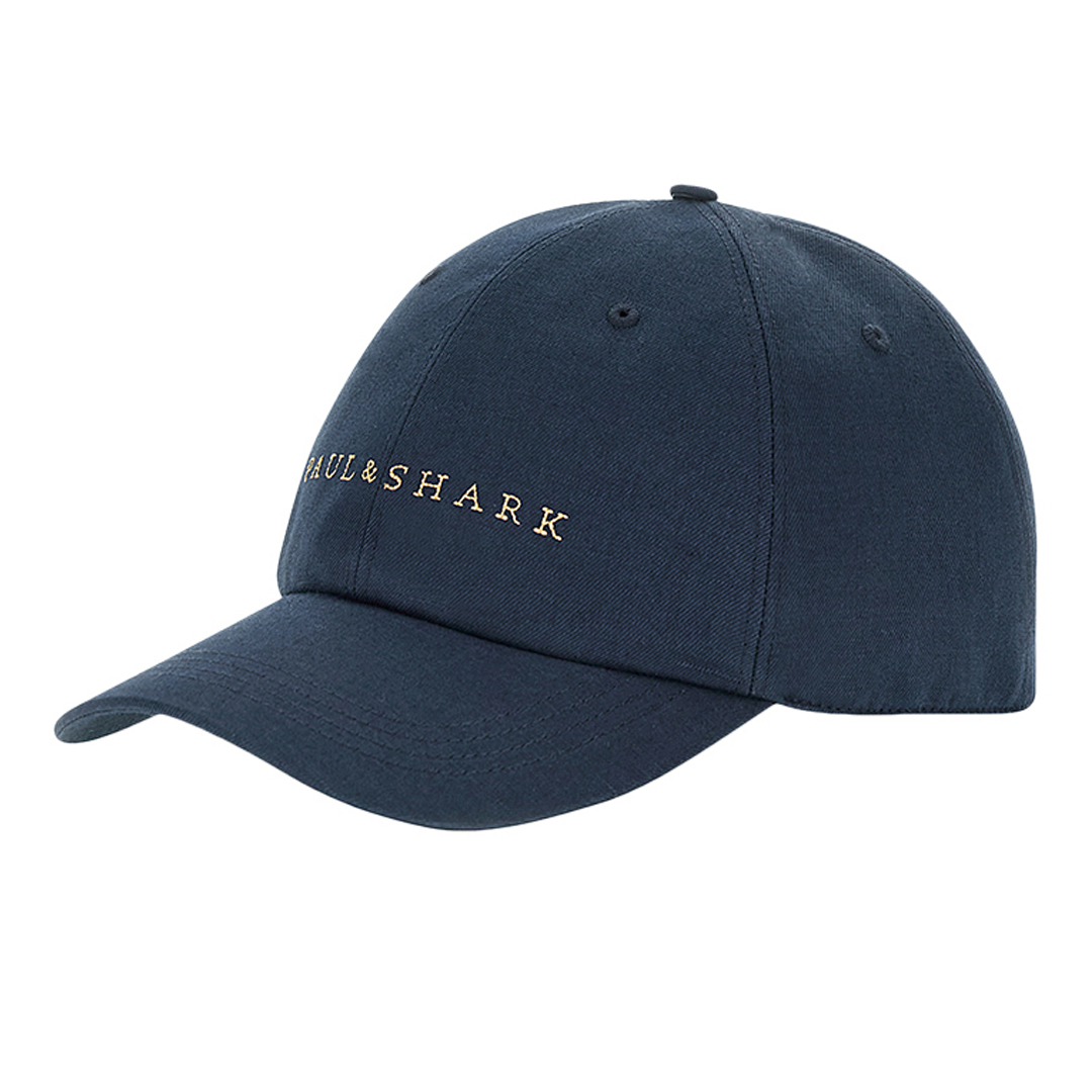 Cappello da baseball in fresco lino e cotone con ricamo logo, Uomo, BLU DAMA, Taglia: 62