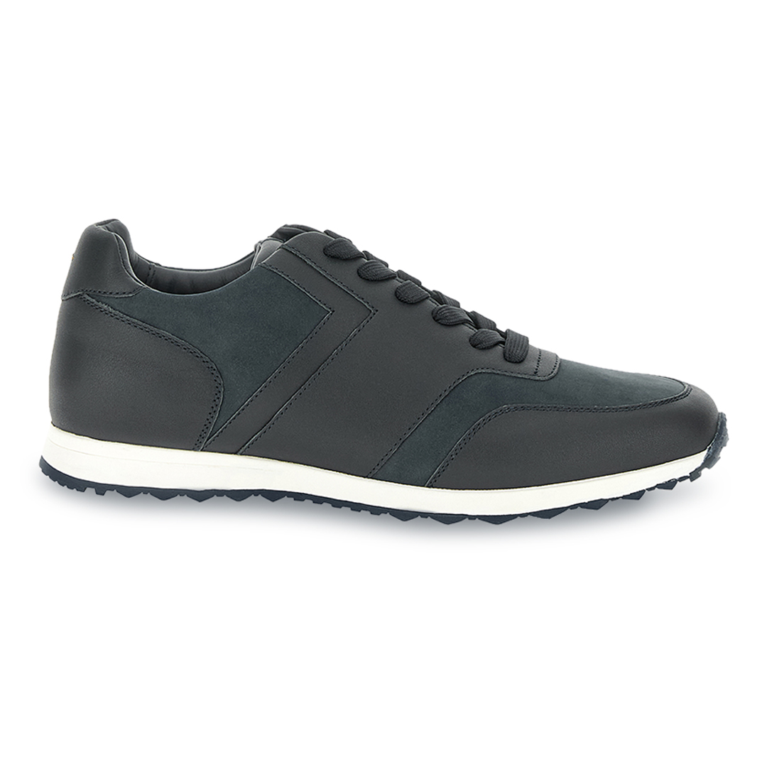 Paul & Shark Men's Dama Blue Sneakers In Leather And Suede, Man, Size: 41