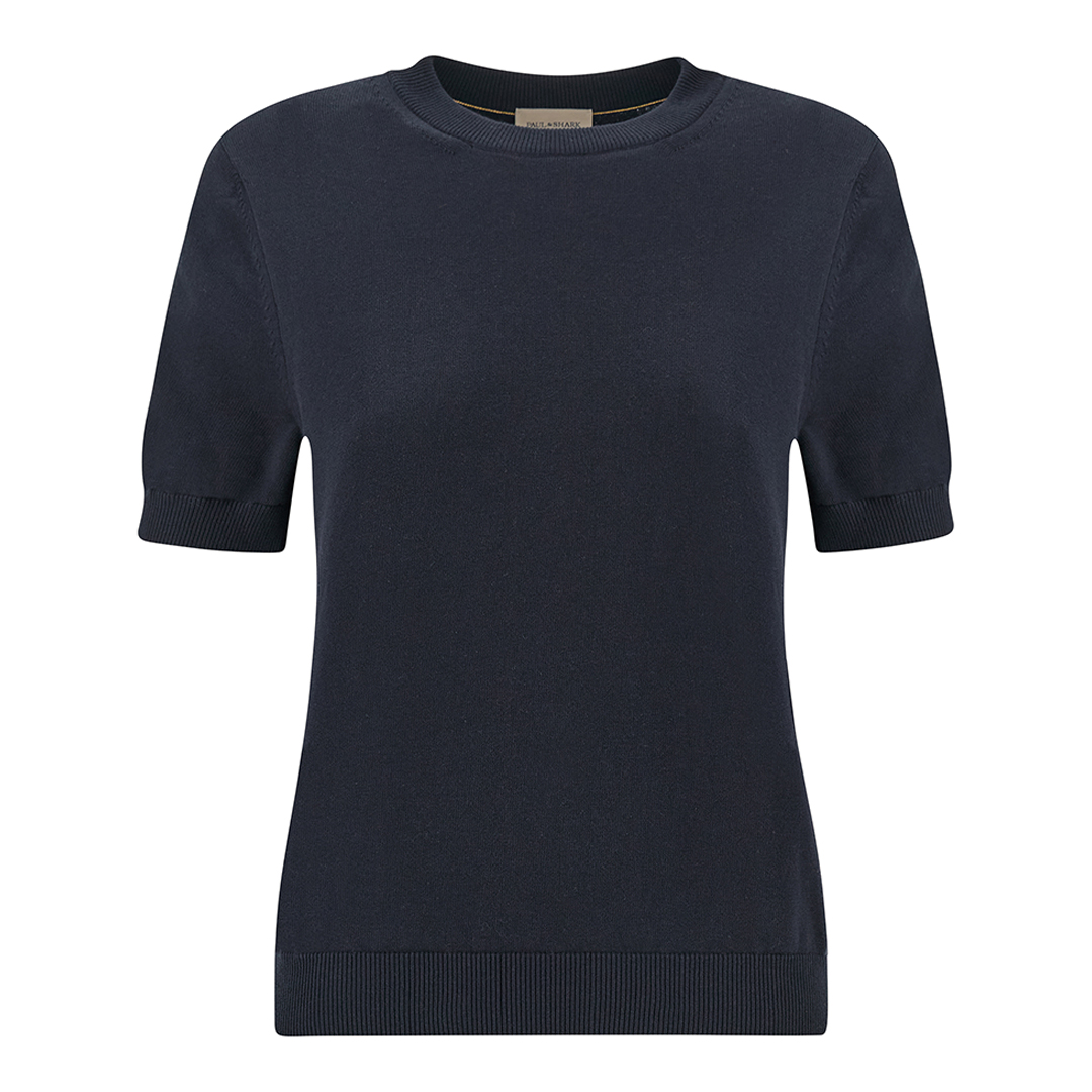 Paul & Shark Women's Dama Blue Fresco Cotton Sweater, Woman, Size: L