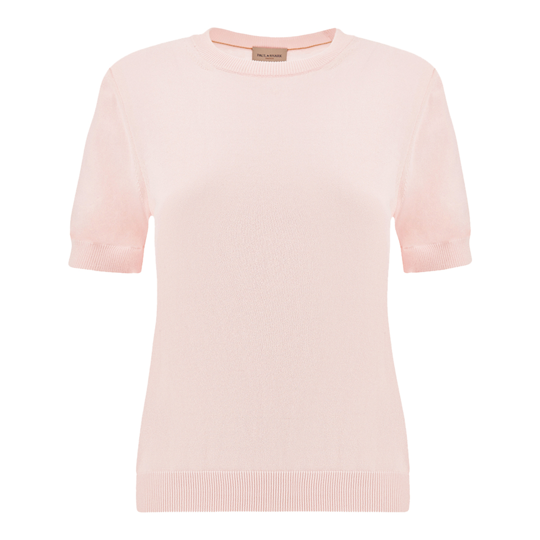 Paul & Shark Women's Primrose Pink Fresco Cotton Sweater, Woman, Size: L