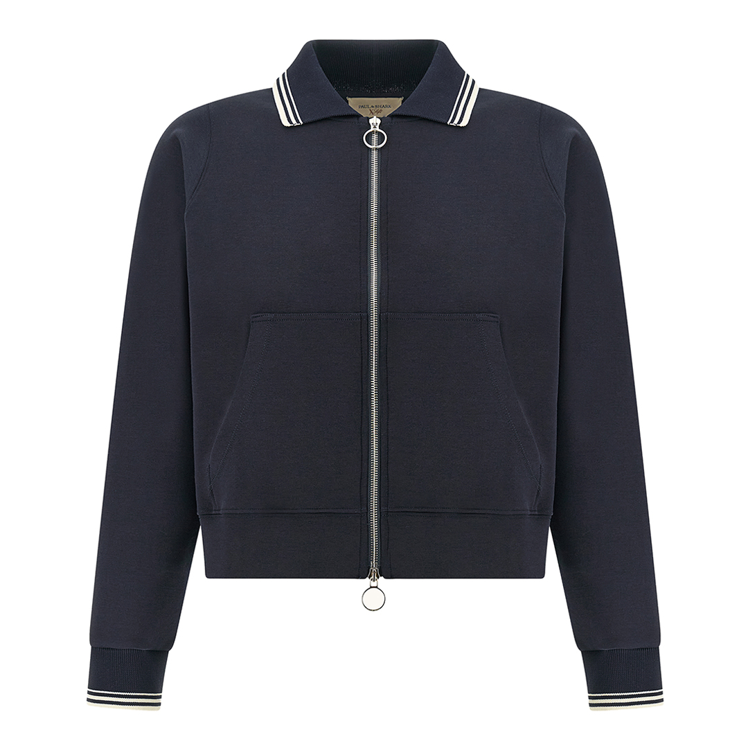 Felpa zip-up X-Soft in cotone Active Fleece, Donna, BLU, Taglia: M