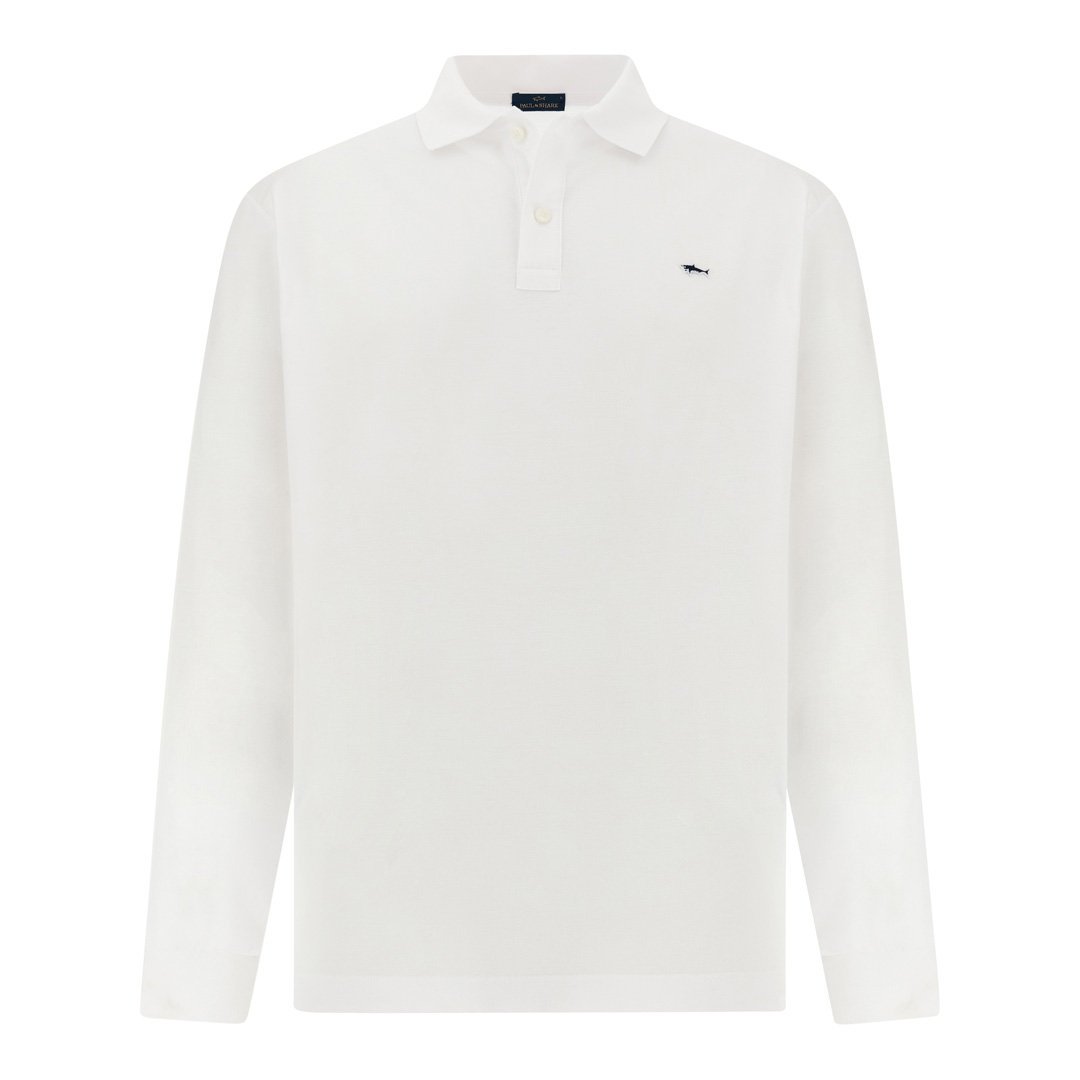 Paul & Shark Men's White Double Piqué Cotton Polo, Man, Size: 3XL