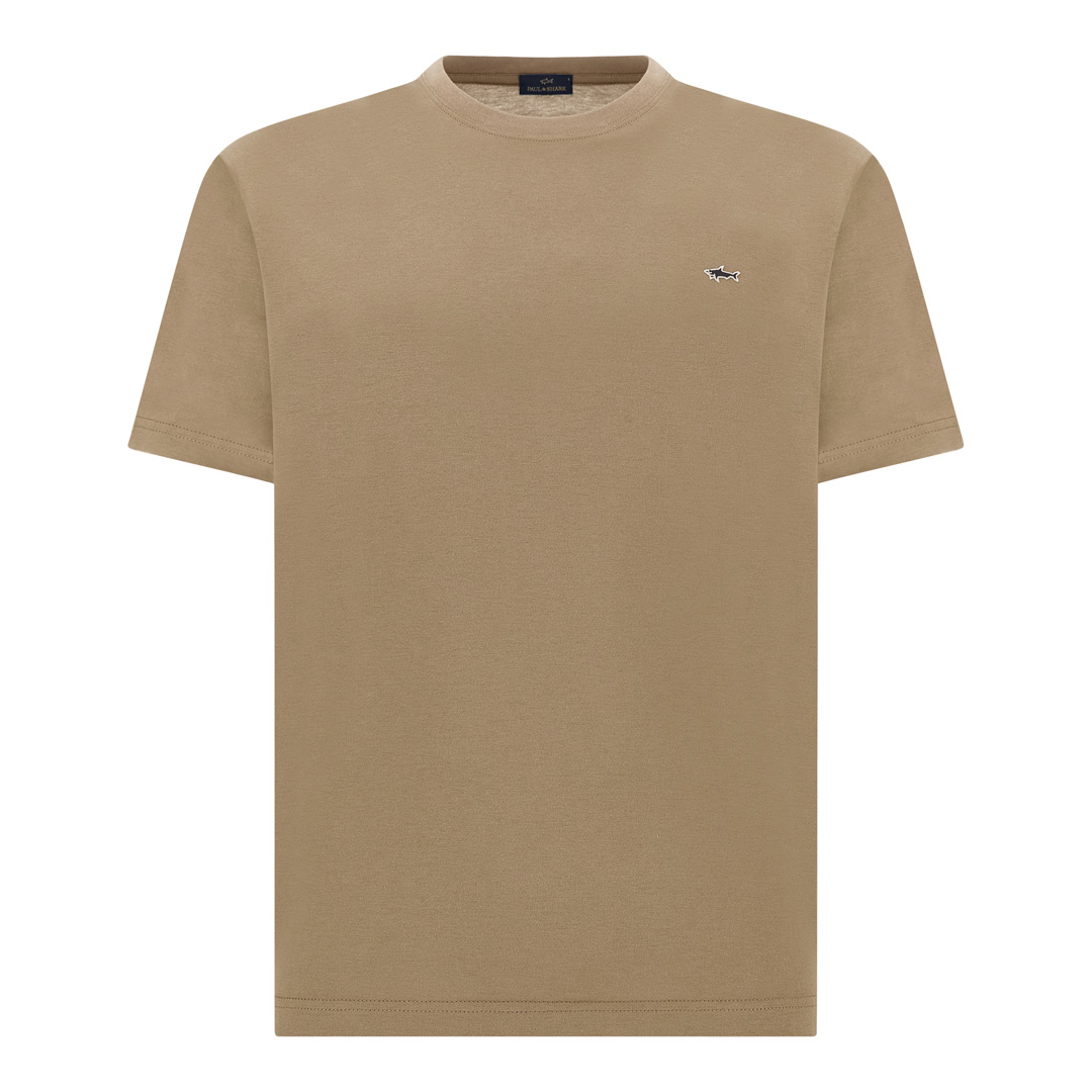 Paul & Shark Men's Vintage Khaki Cotton Jersey T-Shirt, Man, Size: Xxl