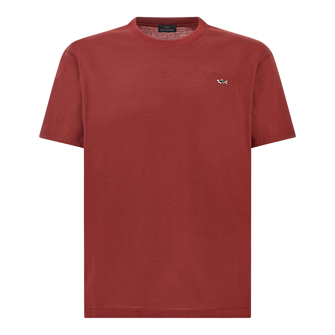 Paul & Shark Men's Ruby Wine Cotton Jersey T-Shirt, Man, Size: 3XL