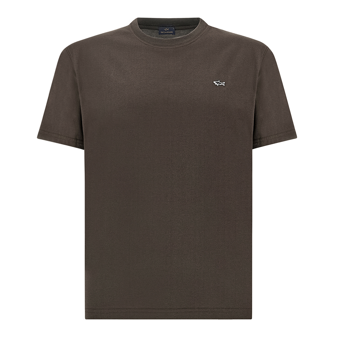 Paul & Shark Men's Brown Cotton Jersey T-Shirt, Man, Size: 3XL