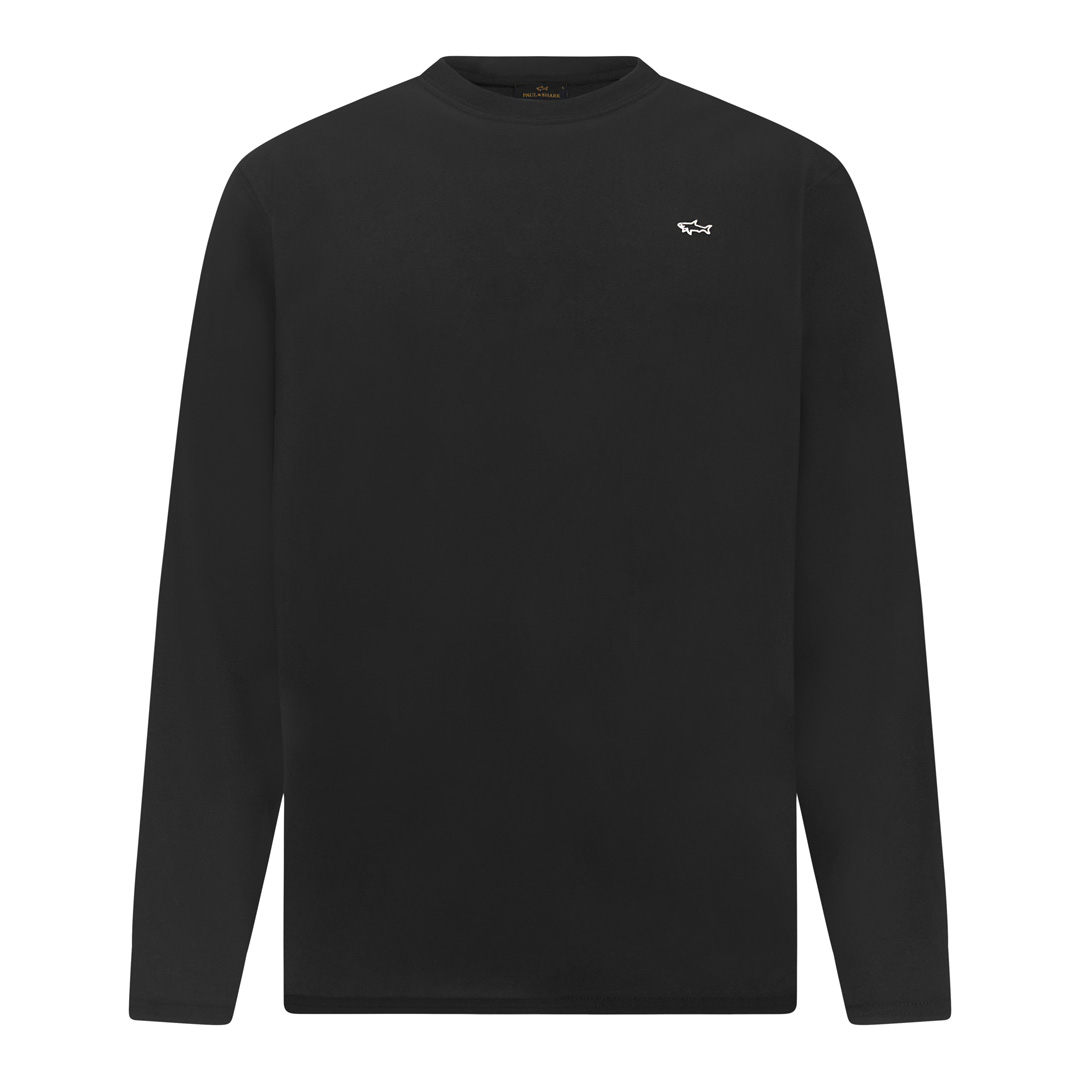 Paul & Shark Men's Black Cotton Jersey T-Shirt, Man, Size: 3XL