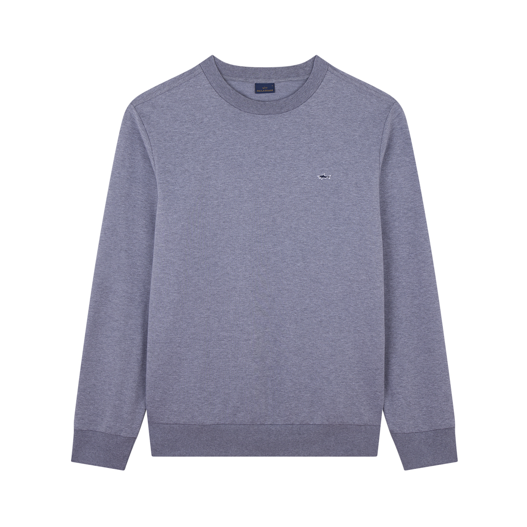 Paul & Shark Stretch Fleece Cotton Sweatshirt In Gray