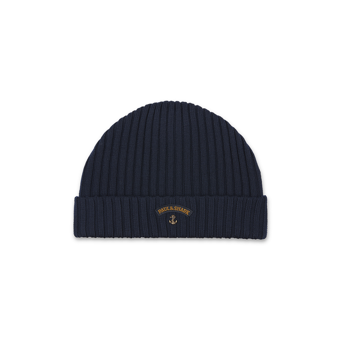 Paul & Shark Wool Beanie In Brown