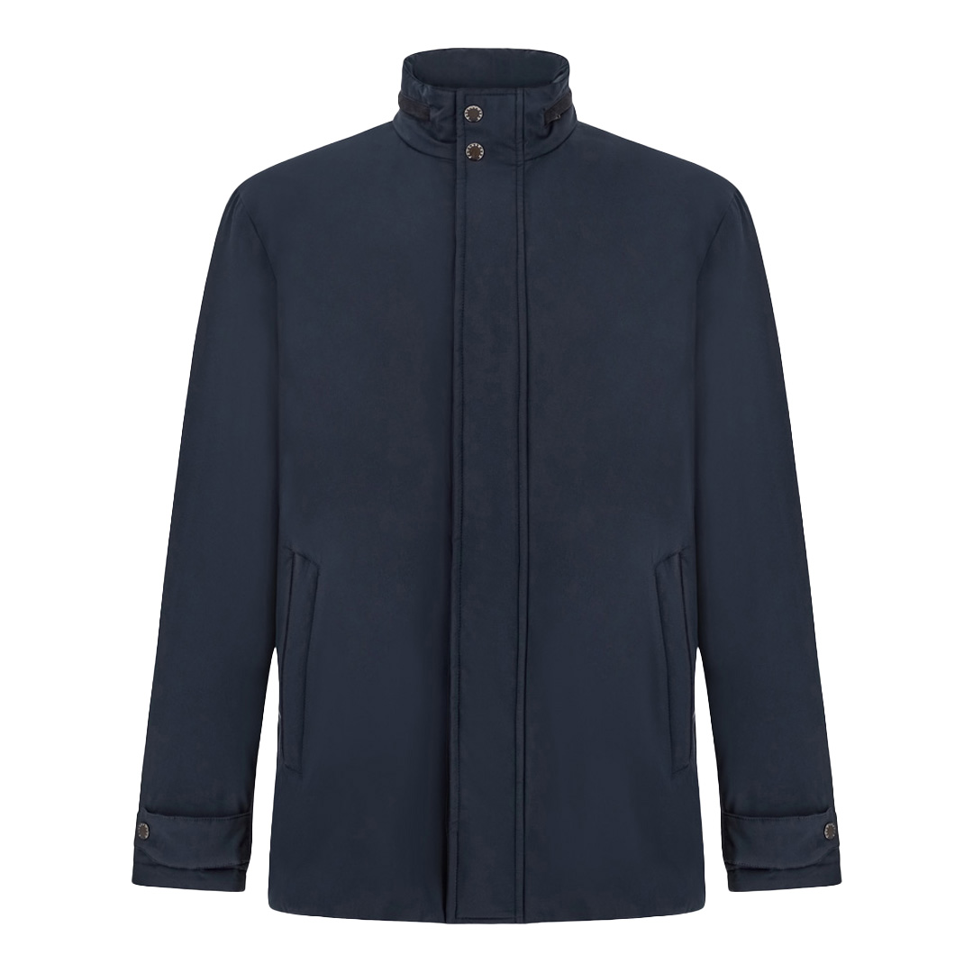 Car coat Typhoon® Platinum con dettagli in suede, Uomo, BLU DAMA, Taglia: XXL