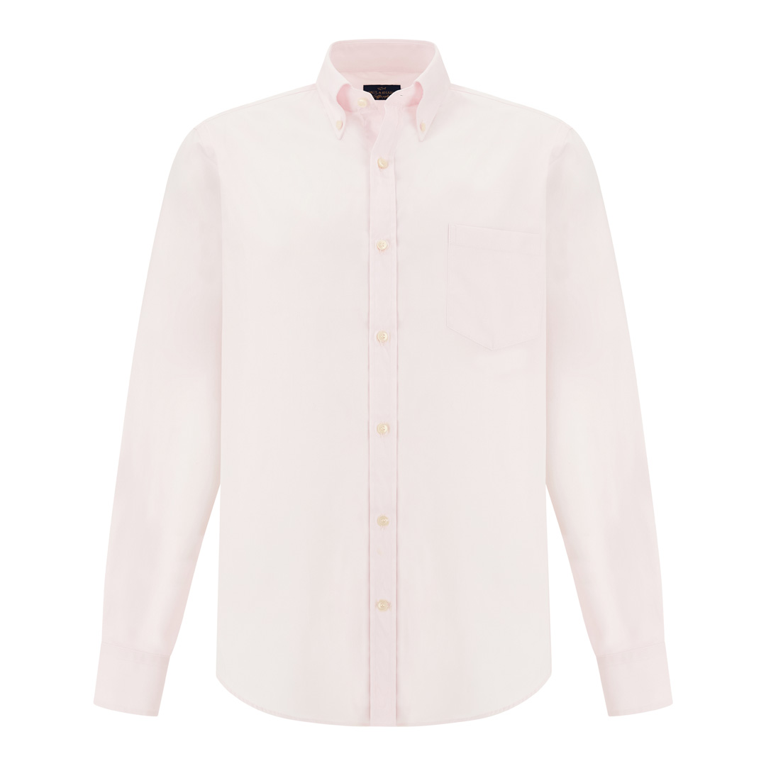Paul & Shark Men's Light Pink Cotton Poplin Shirt Soffio, Man, Size: 043