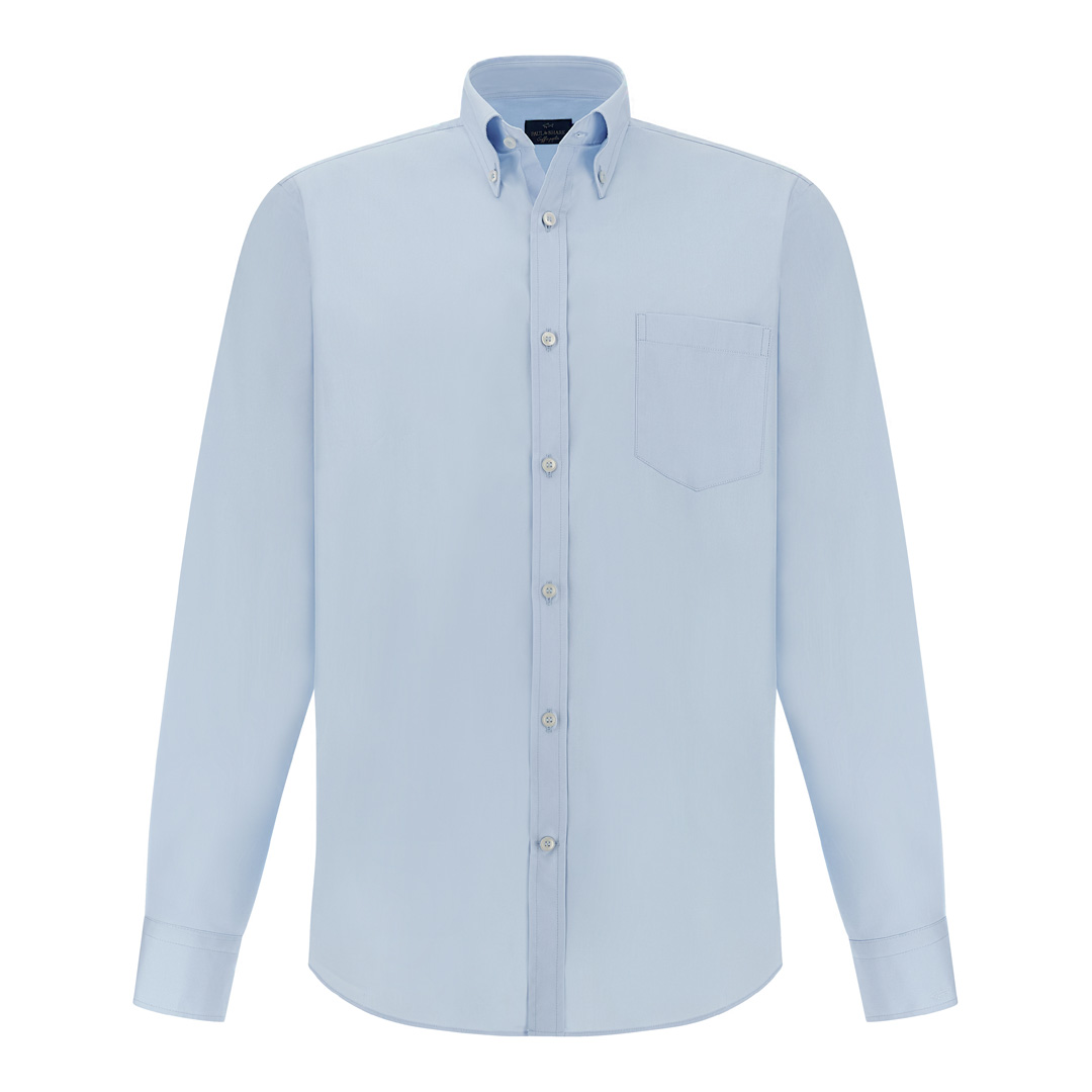 Paul & Shark Men's Skyride Cotton Poplin Shirt Soffio, Man, Size: 043